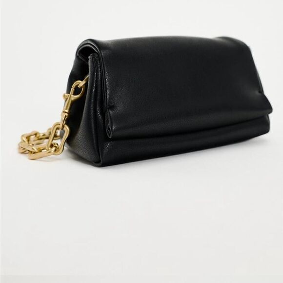 Zara Puff chunky chain Shoulder Bag - Picture 1 of 16